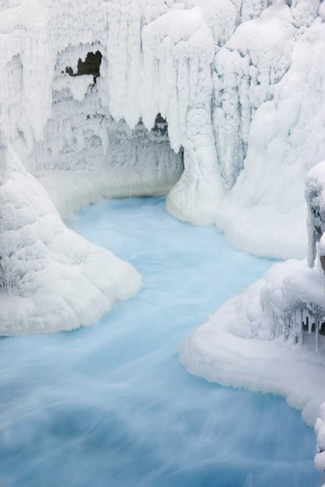 Canada, Jasper NP Athabasca River through ice art print by Don Grall for $57.95 CAD